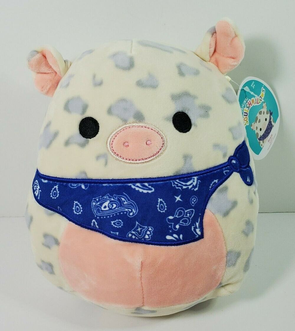 Squishmallow 8" Rosie Pig With Bandana Soft Farm Animal Plush NWT Kellytoy